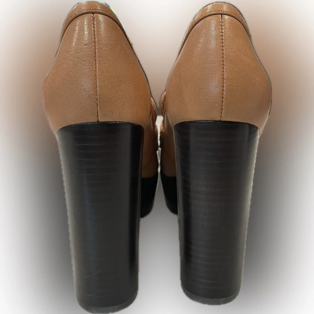 PAIGE Masha Bit Loafer Pump in Cognac - Picture 2 of 7